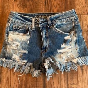 American eagle distressed shorts